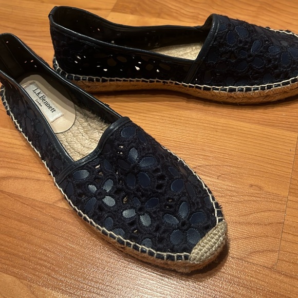 NEW  L.K. Bennett Espadrilles Navy - Picture 8 of 8